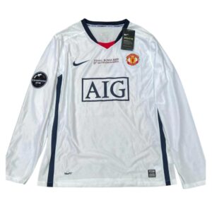 Camiseta Retro Manchester United 08/09 manga larga - Edición Final Champions League